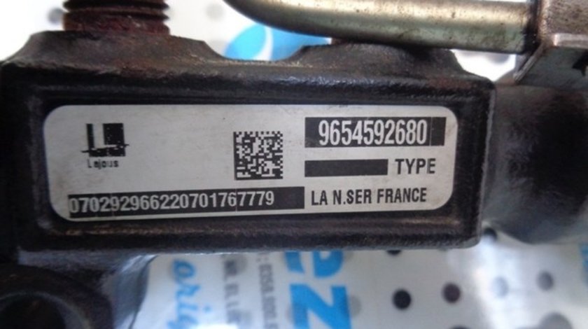 Cod oem: 9654592680, rampa injectoare Peugeot 407 (6D) 1.6hdi, 9HZ