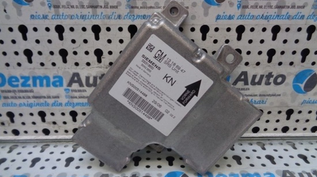 Cod oem: GM13186947, calculator airbag Opel Vectra C, 1.9cdti