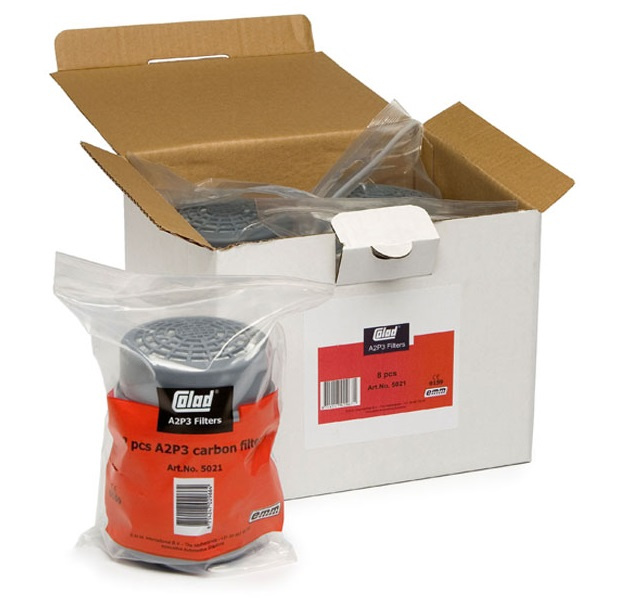 Colad &amp; Hamach Set 2 Buc Filtru Carbon Activ A2P3 Pentru Masca Gaze 5021CLD
