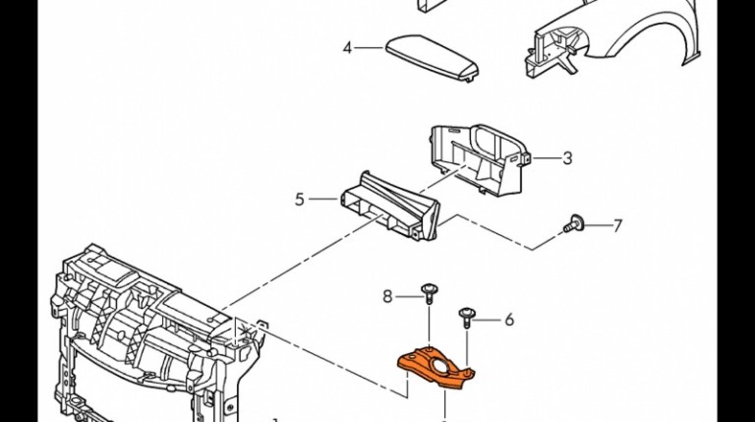 Colector Aer Oe Seat Altea 2004→ 1KD8059629B9