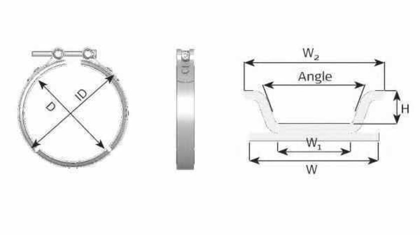 Colier sistem de esapament Producator IVECO 504105924