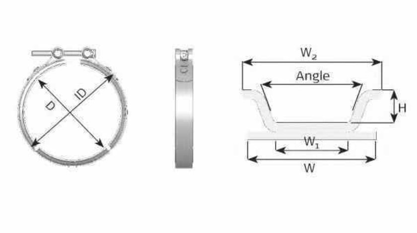 Colier sistem de esapament Producator IVECO 504105924