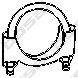 Colier, sistem de esapament VOLVO S40 I (VS) (1995 - 2004) BOSAL 250-365 piesa NOUA