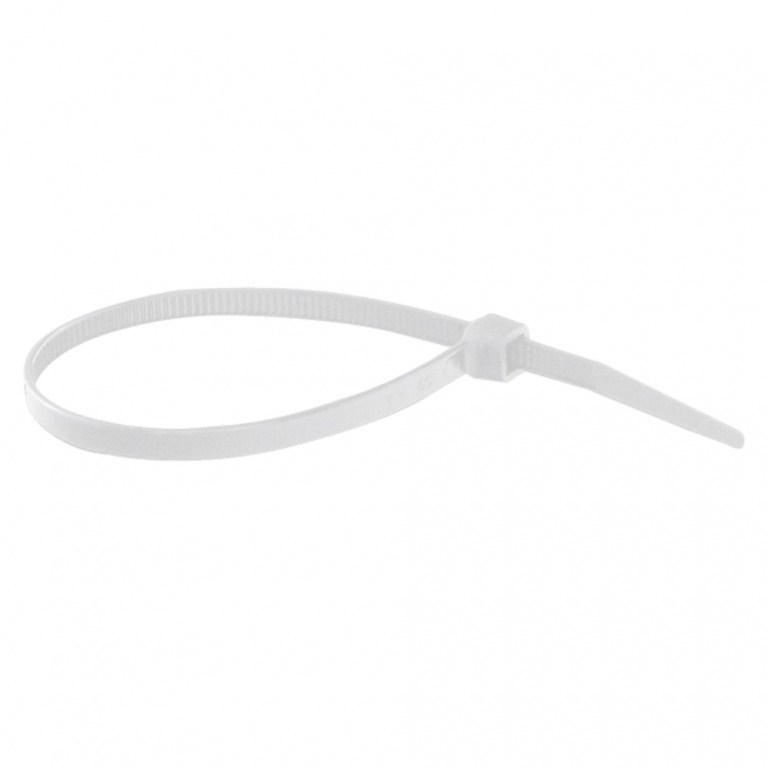 Coliere Nylon Albe Rezistente Uv 2.5x135mm Set 100buc - Norma 8600110301