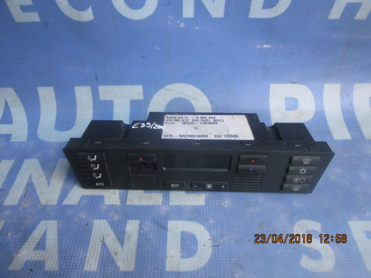 Comanda aer BMW E39 ;  6904834 (un buton lipsa)