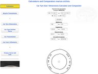 Comparare dimensiuni anvelope auto