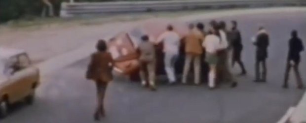 Compilatie cu accidente retro: un viraj periculos pe Nurburgring in 1970