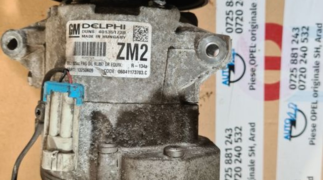 Compresor 13250609 ZM2 Chevrolet Cruze SAAB 1.6 1.9 2.0 benzina