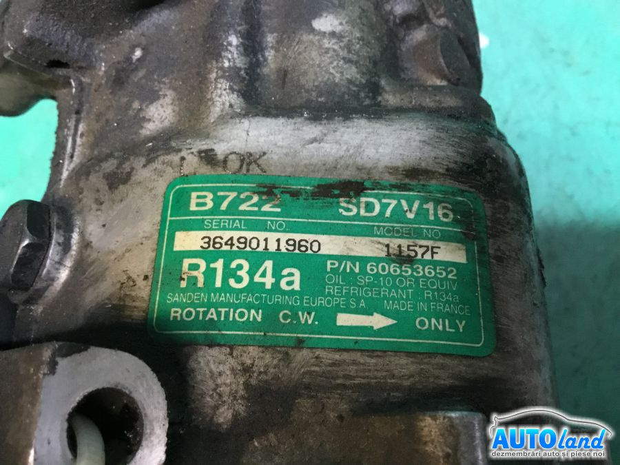 Compresor AC 60653652 1.9 JTD, 77KW, 6 Caneluri Alfa Romeo 156 932 1997-2005