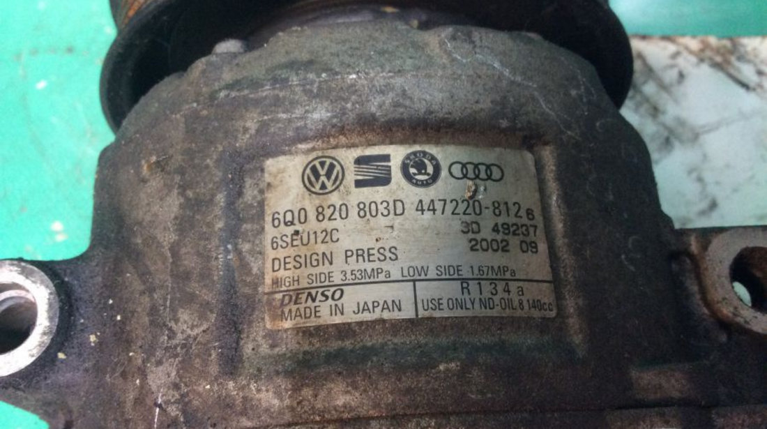 Compresor AC 6q0820803d Volkswagen POLO 9N 2001