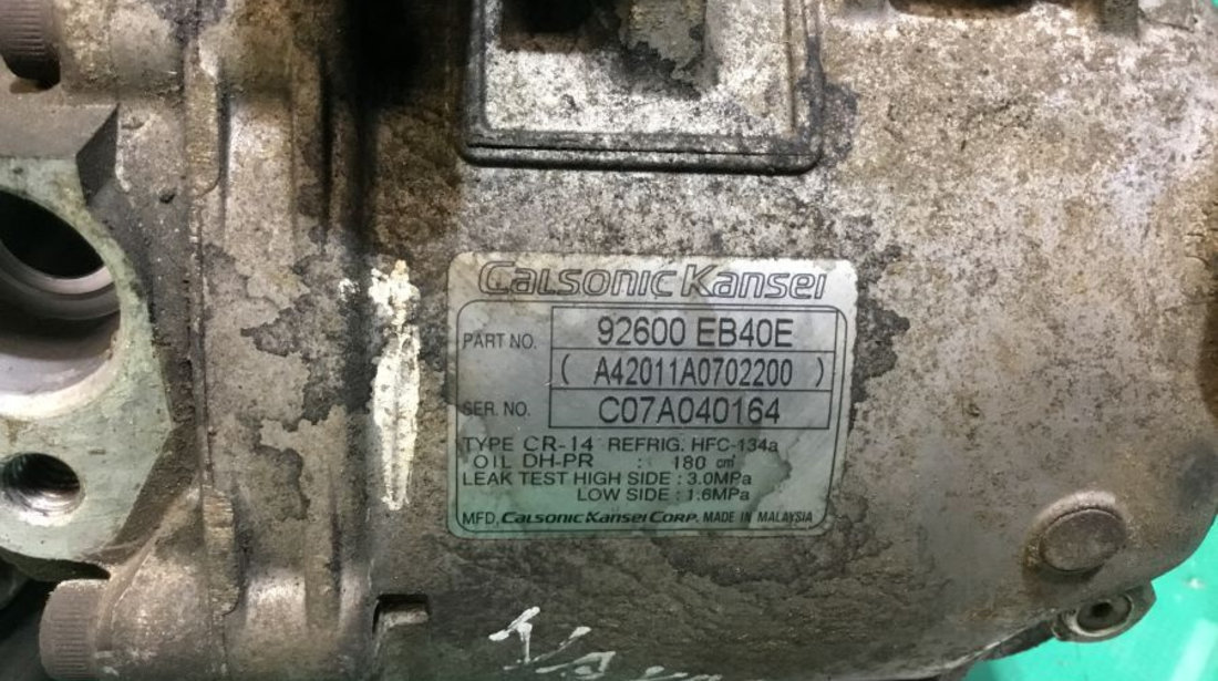 Compresor AC 92600eb40ed 2.5 DCI Nissan NAVARA D40 2004