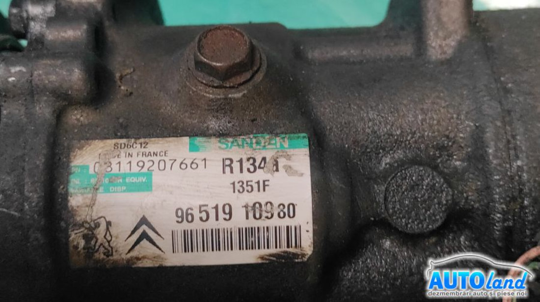 Compresor AC 9651910980 Citroen C4 LC 2004