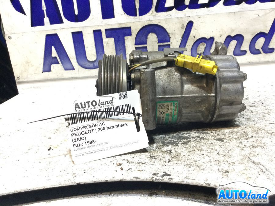 Compresor AC 9655191580 Peugeot 206 hatchback 2A/C 1998