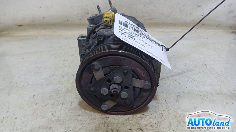 Compresor AC 9656574080 2.0 HDI Peugeot 407 6D 2004