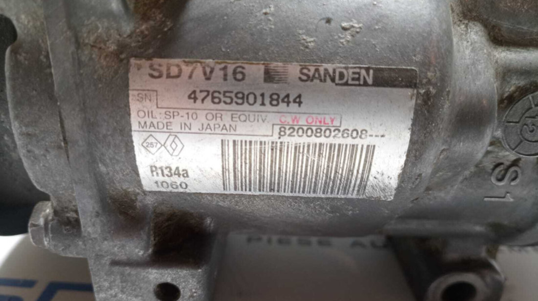 Compresor AC Aer Conditionat Clima Dacia Sandero 1 1.6 B 2008 - 2012 Cod 8200802608 [M4166]