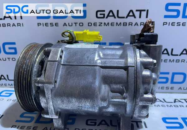 Compresor AC Aer Conditionat Peugeot 607 2.7 HDI 2004 - 2011 Cod 9663315680