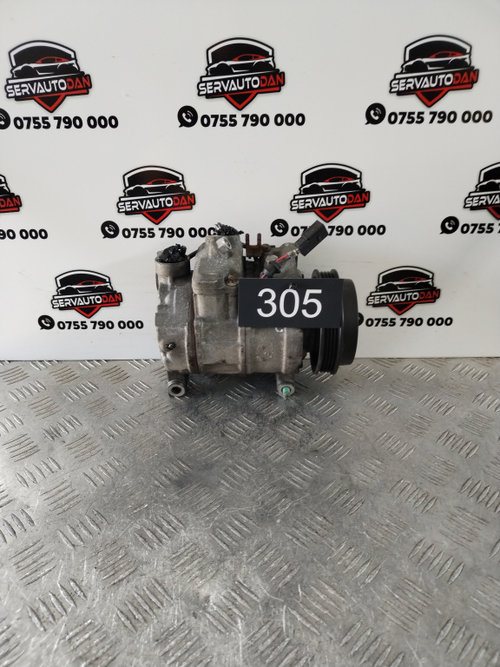 Compresor AC Audi A6 (1997-2004) [4B, C5] 2.5 Motorina 2004, 8E0260805BH / 447180-8484 / R134A / JP ...
