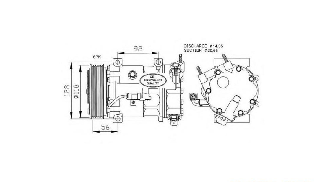 Compresor ac Citroen C4 Picasso II 2013-2016 #3 0900K242