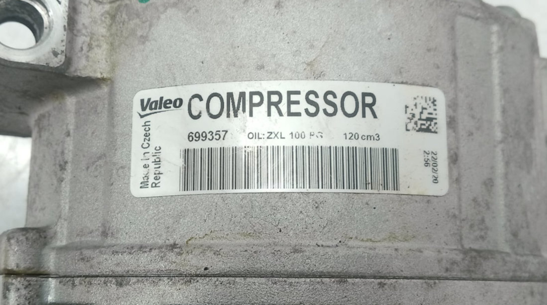 Compresor ac clima 2.0 1.6 1.9 tdi CFF CFH CAY CFG CAYC 699357 Seat Toledo 4 [2012 - 2020]