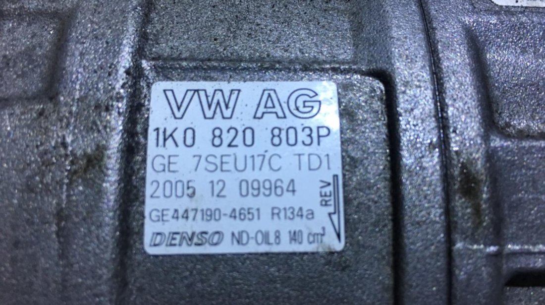 Compresor AC / Clima / Aer Conditionat VW Jetta 3 2005 - 2010 Cod Piesa : 1K0 820 803 P / 1K0820803P
