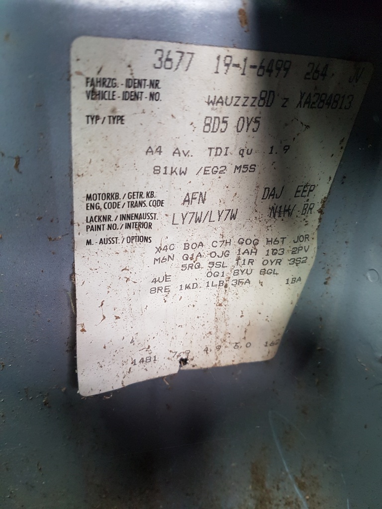 Compresor AC / Clima Audi A4 B5 1.9TDI Break / Combi 1997 - 2001