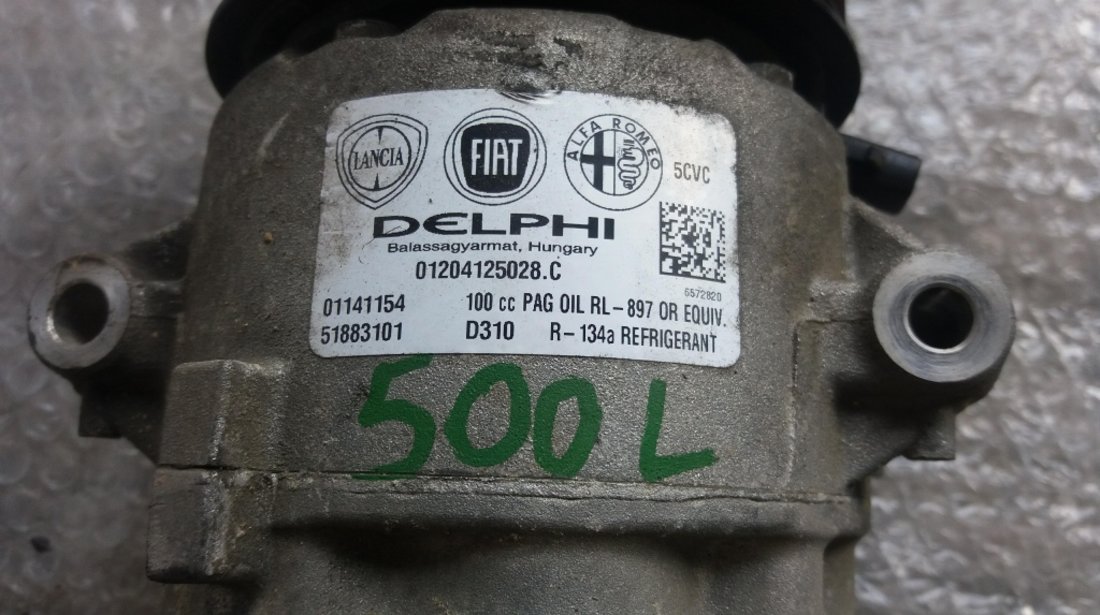 Compresor ac fiat 500l 1.3 multijet 51883101 01141154