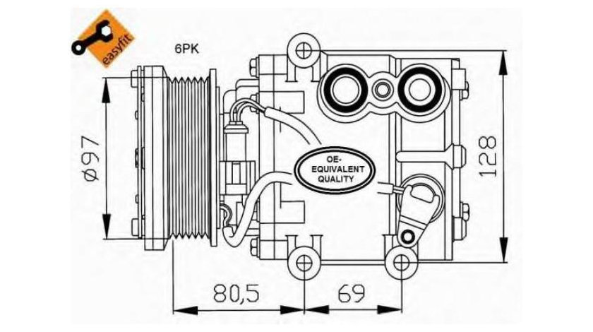 Compresor ac Ford COURIER caroserie (JV_) 1998-2016 #3 1141327