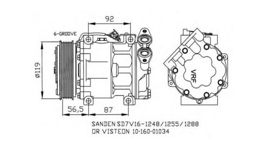 Compresor ac Ford FOCUS II Station Wagon (DA_) 2004-2012 #3 101VO16009