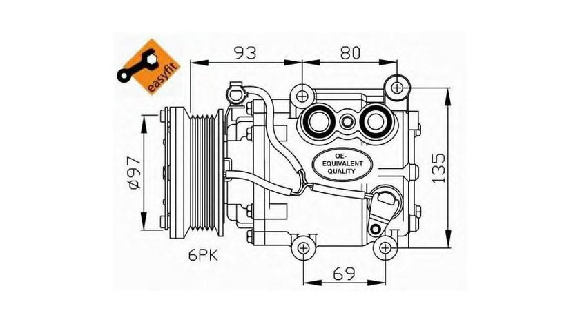 Compresor ac Ford MONDEO Mk III (B5Y) 2000-2007 #2 1201738