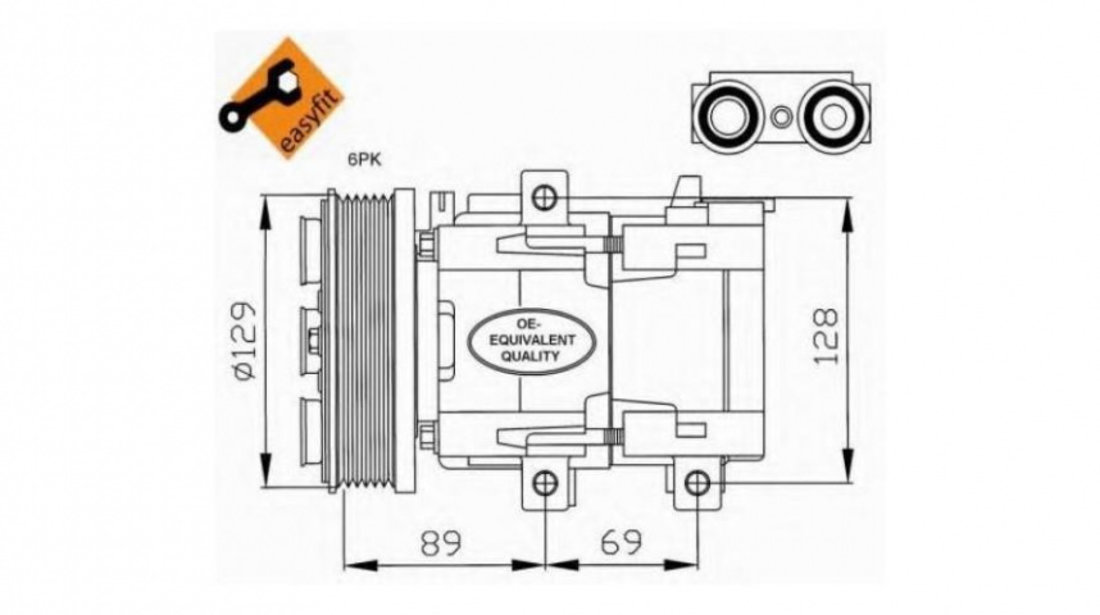 Compresor ac Ford TRANSIT platou / sasiu (FM_ _, FN_ _) 2000-2006 #2 1018497