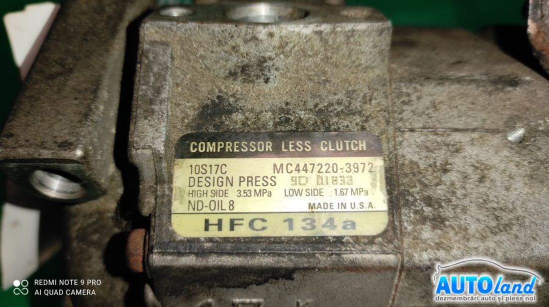 Compresor AC Mc4472203972 2.7 CRDI, Fulie 6 Can Jeep GRAND CHEROKEE II WJ,WG 1999