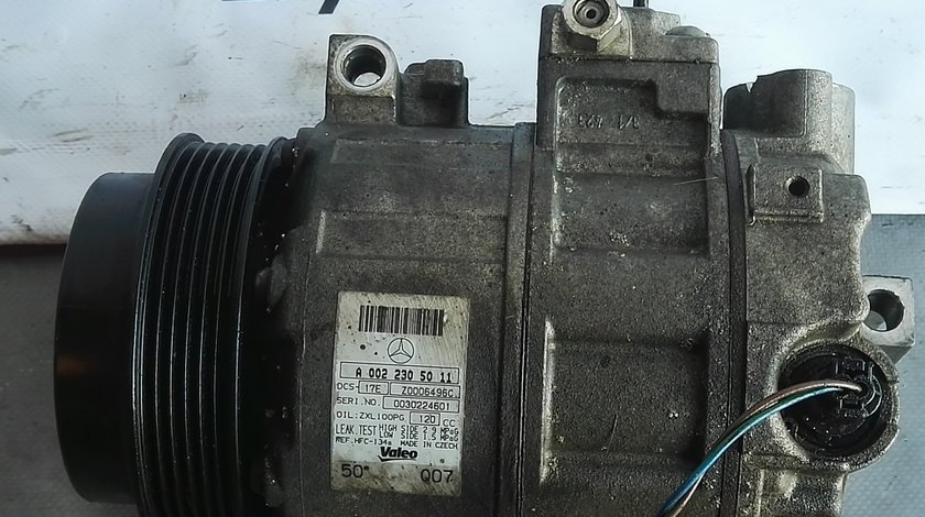 Compresor AC Mercedes Benz w204 c220 cdi cod A0022305011 Valeo