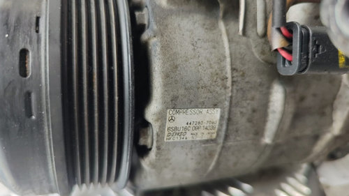 Compresor AC Mercedes C-Klass W204 2.2 CDI 170Cp / 125 kW , cod motor OM651911,an 2013 cod 447280-70...