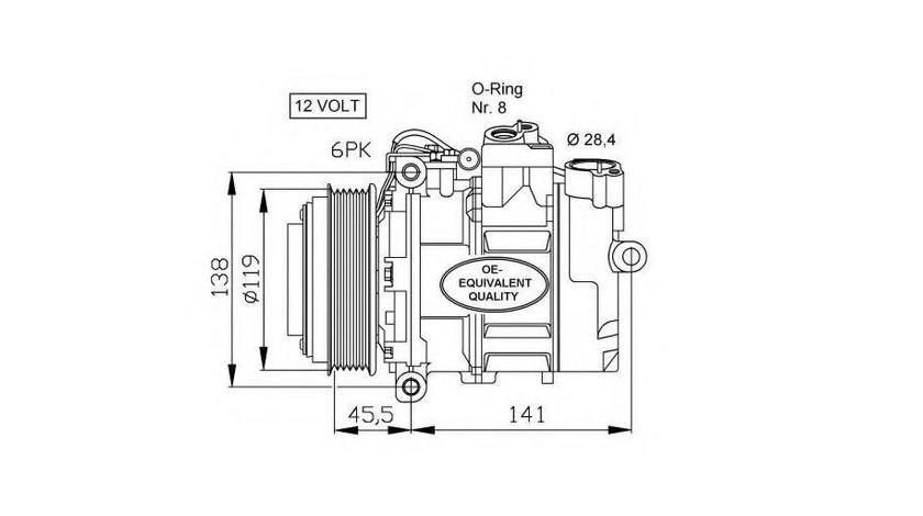 Compresor ac Mercedes limuzina (W124) 1984-1993 #3 0002300911