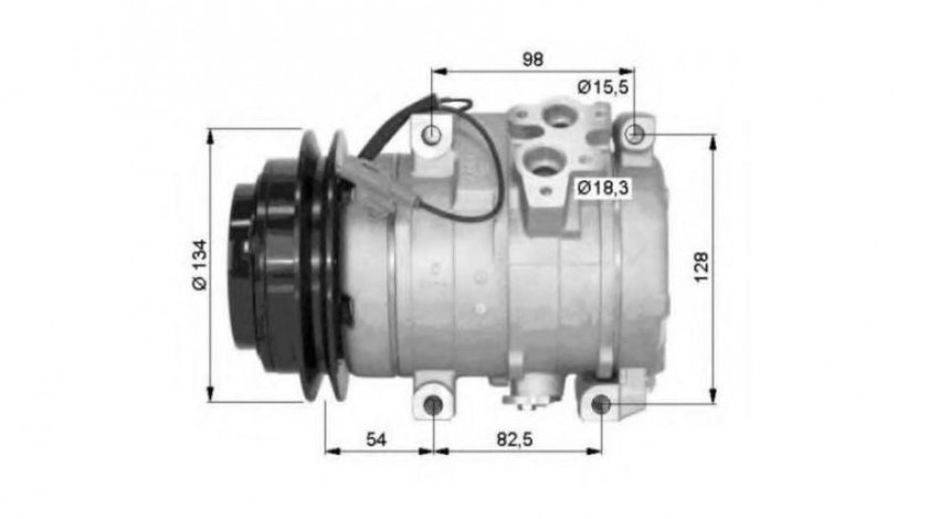 Compresor ac Mitsubishi PAJERO/SHOGUN III autoturism de teren, deschis (V6_W, V7_W) 2000-2006 #2 32458