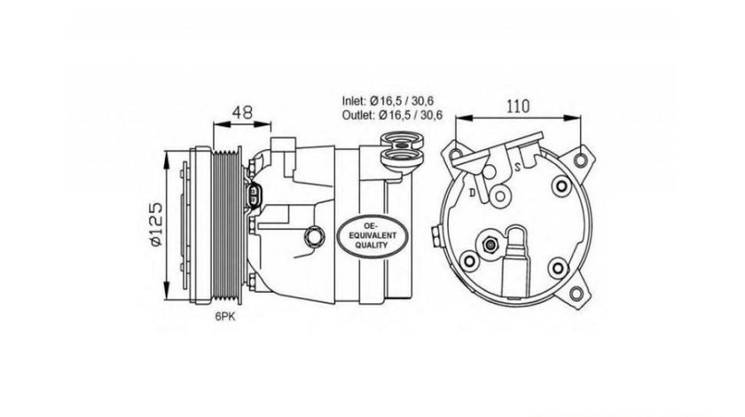 Compresor ac Opel ASTRA F Van (55_) 1991-1999 #2 01131909