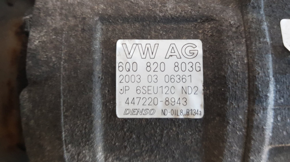 Compresor AC original VW Polo 9N 1.4FSi 86 cai cod piesa : 6Q0820803G