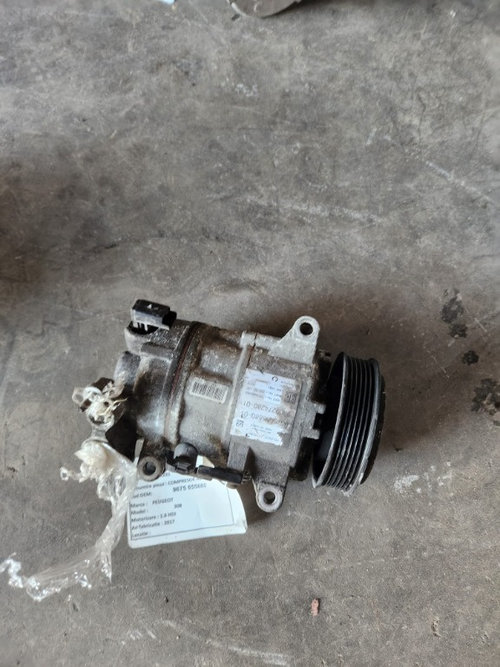 Compresor AC Peugeot 308 1.6 HDI 2014 2015 2016 2017 2018 cod piesa 9675655880 / 9809274280