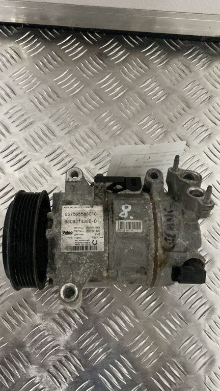 Compresor AC Peugeot 308 1.6 HDI cod motor BHZ an 2016 cod 9809274280 / 9675655880