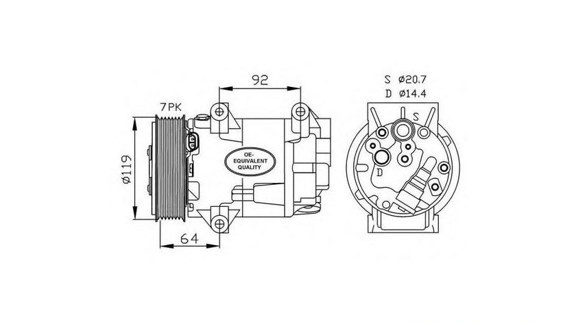 Compresor ac Renault MEGANE II (BM0/1_, CM0/1_) 2002-2011 #2 01140855