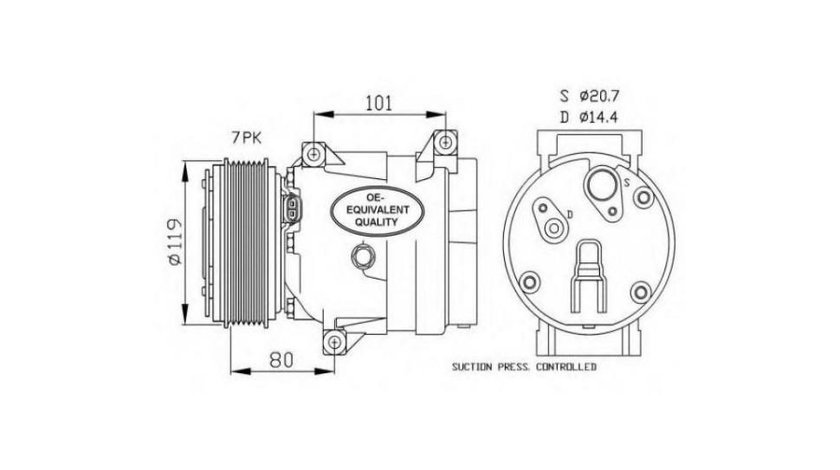 Compresor ac Renault MEGANE Scenic (JA0/1_) 1996-2001 #3 09121072