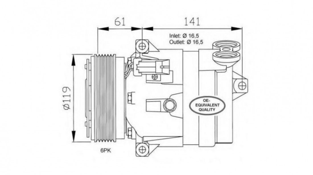 Compresor ac Saab 9-3 (YS3D) 1998-2003 #2 01135240