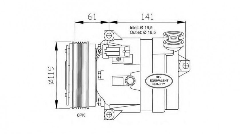 Compresor ac Saab 9-5 (YS3E) 1997-2009 #3 01135240