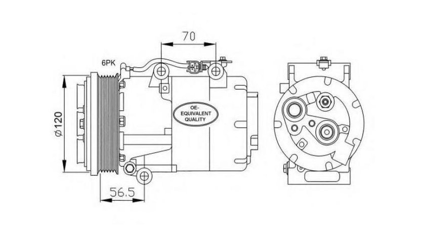 Compresor ac Volvo C30 2006-2012 #3 1306783