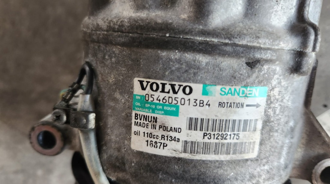 Compresor AC Volvo V40 2.0 D 2012 2013 2014 2015 cod P 31292175