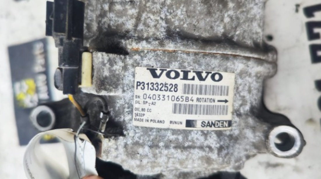 Compresor AC Volvo V70 2.0 D4204T Euro 6 2015 Cod : 31332528