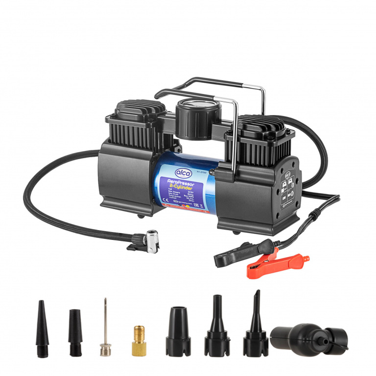 Compresor Aer Auto Alca 2 Cilindri 12V 50L / min 227000