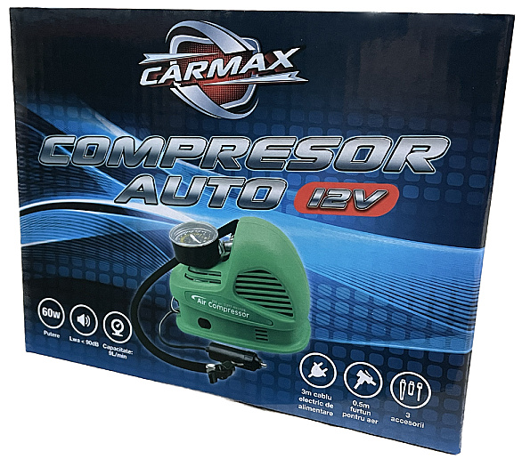 Compresor Aer Auto Cu Manometru Carmax 12V 30229