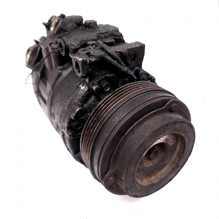 Compresor Aer Conditionat Bmw 5 (E39) 1995-2004 525 D M57 D25 (256D1) Motorina 6910459, 7Sbu16C, 64526910459, 4471708443, 4473008440, 4472208026, 09C14181 Denso