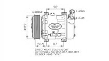 Compresor aer conditionat Citroen BERLINGO (MF) 19...